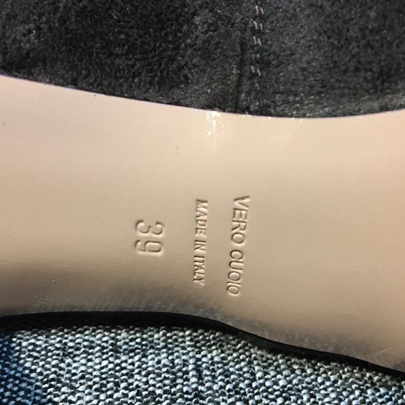 Charcoal suede stretch thigh-highs by Ron White, s39 - Picture 7 of 14